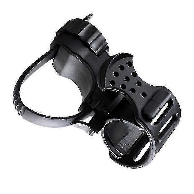 360-Degree Adjustable Bike Flashlight Mount for Handlebar - Rubber Clip Bracket