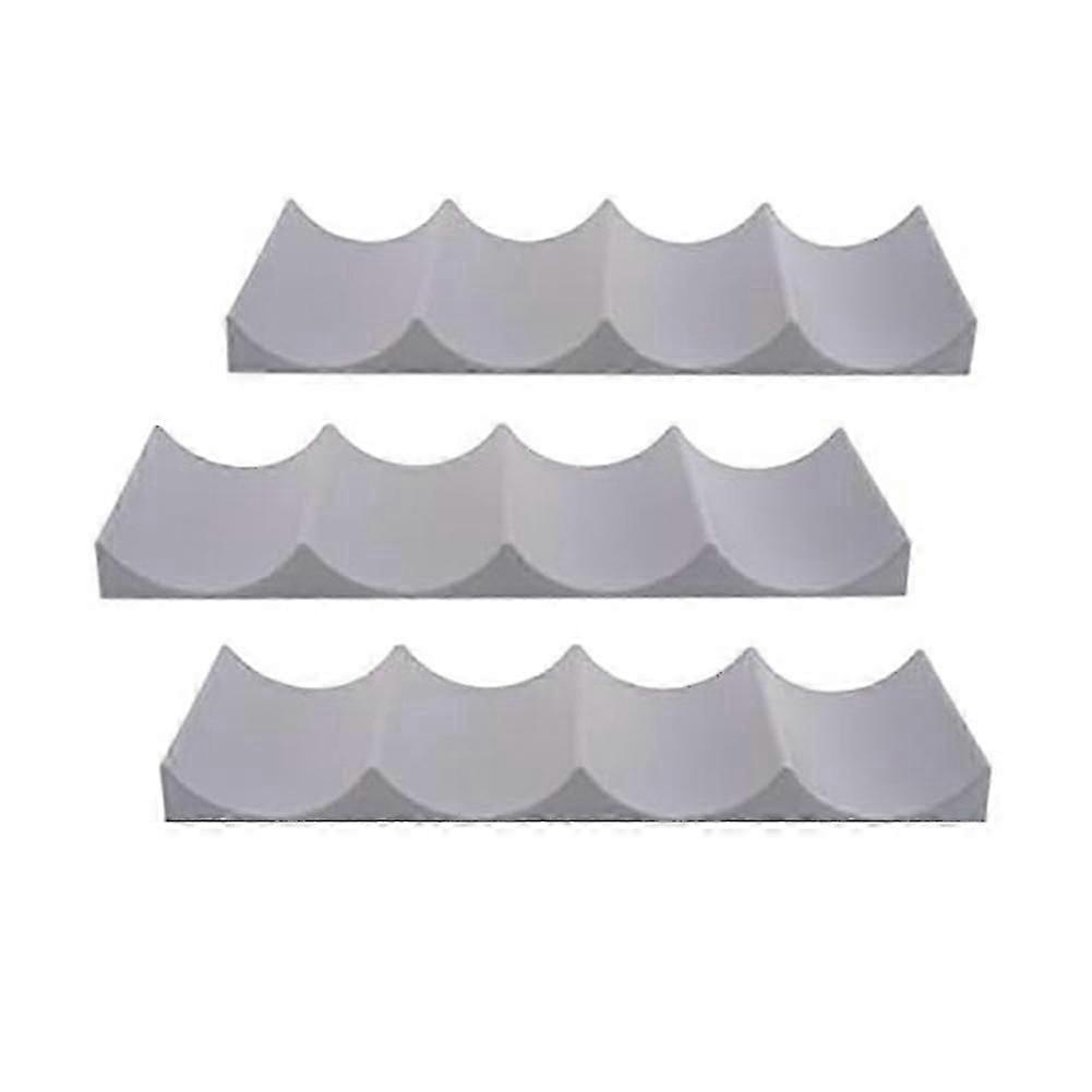 3 Pcs Red Wine Display Stacking Bottle Rack Suitable suitable for Kitchen Bar Hotel Multi- Stacking Display Rack, Gray