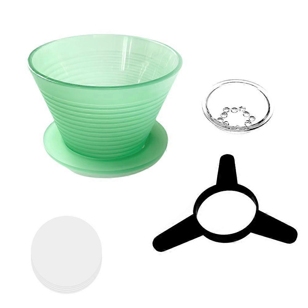 Pour over Coffee Dripper Filter Cup with Holder Slow Brewing Coffee Pour over Evenly Drip Filter La