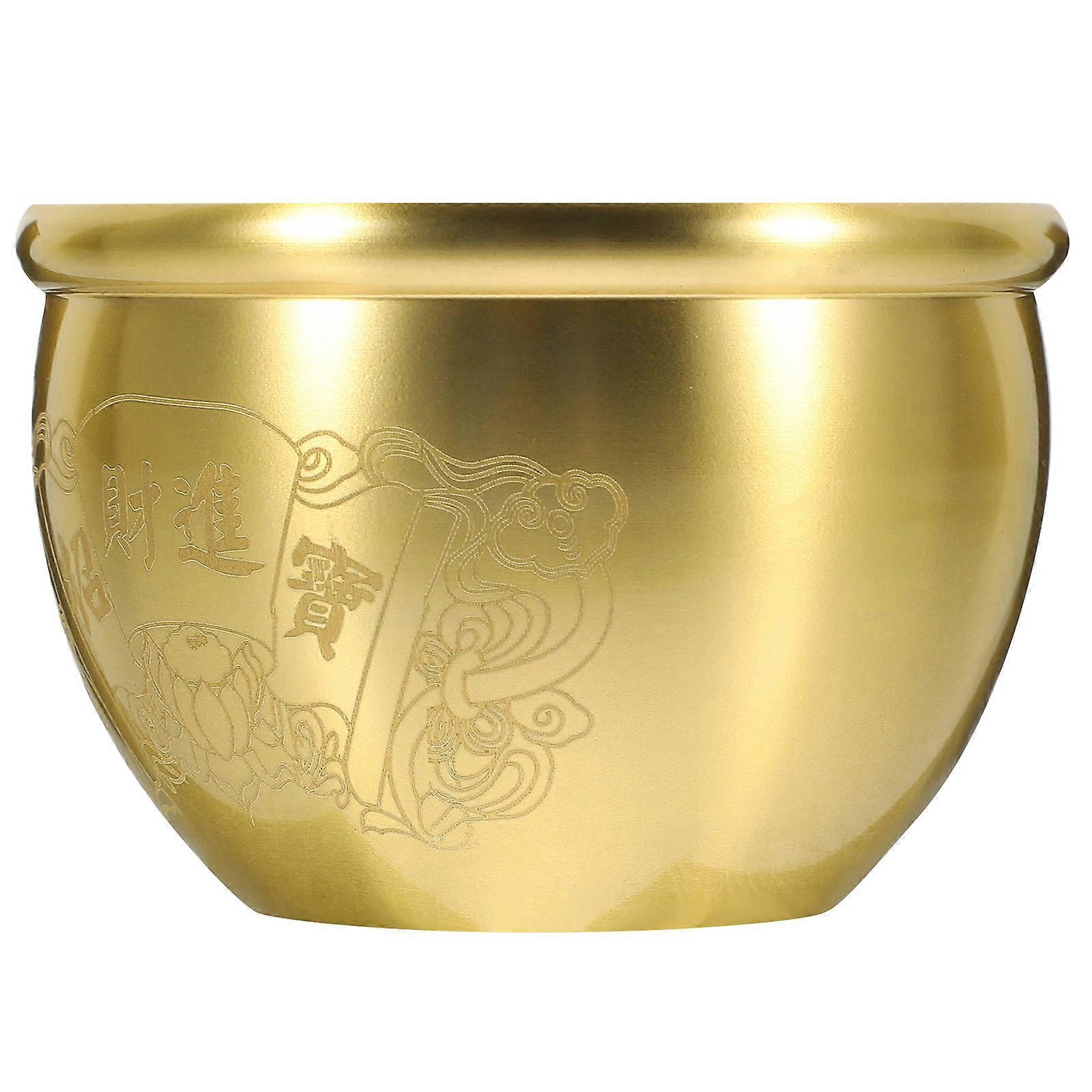 Golden Copper Bowl for Packaging Use with Ensures Durability and Proper Size