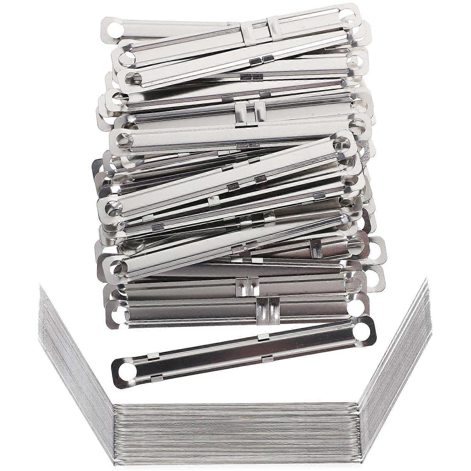 150pcs Multi Functional Binder Clips, Office Fasteners, Binding Rings, Convenient Silver Clips for Office Use