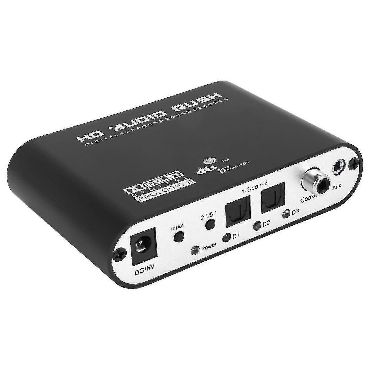 5.1 CH Audio Decoder SPDIF Coaxial To RCA DTS AC3 Digital To 5.1 Amplifier Analog Converter For PS3