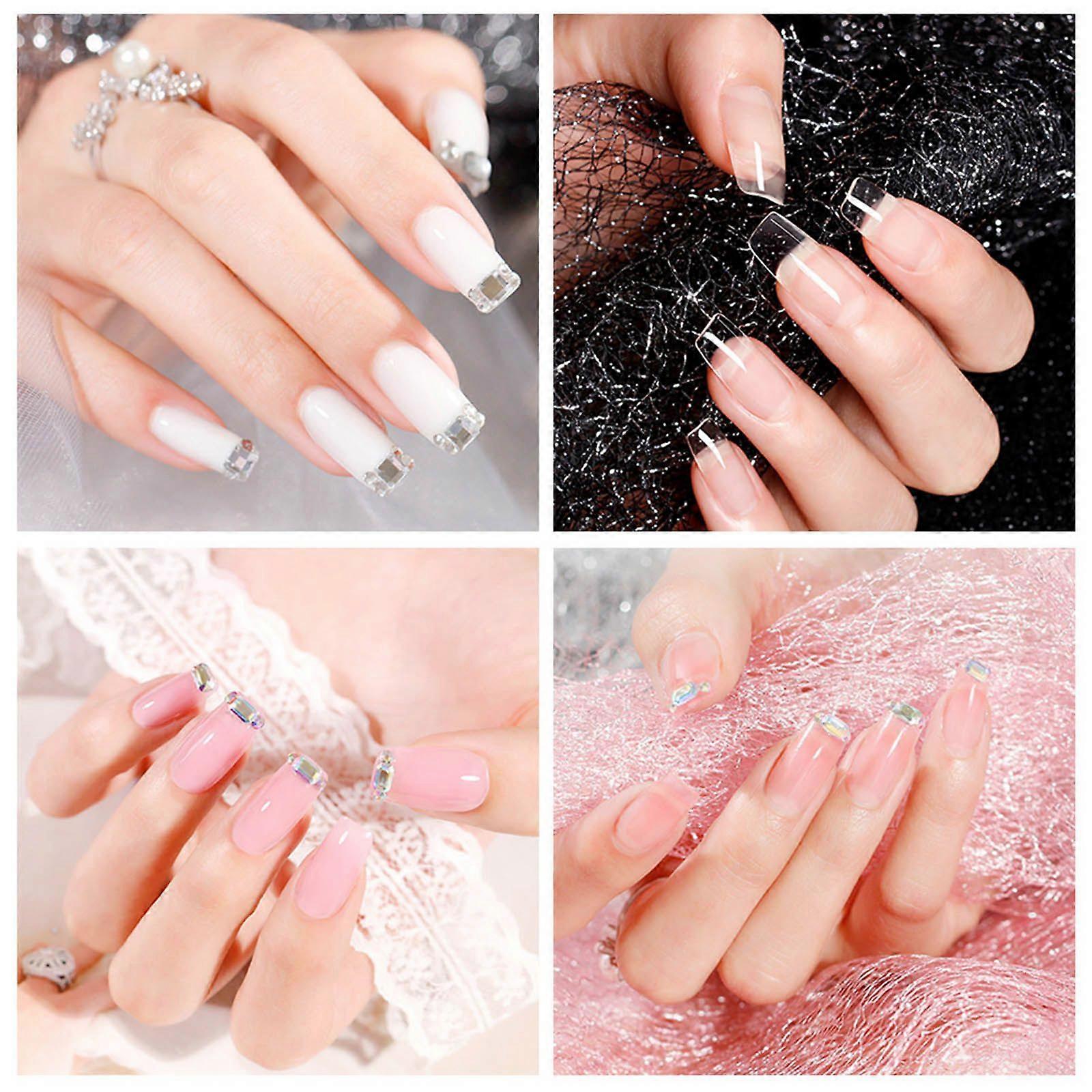 Anself Nail Phototherapy Lamp Set Nail Extension Glue Set Professional Manicure Tools Kit Nail Files Brush 100 Nail Polish