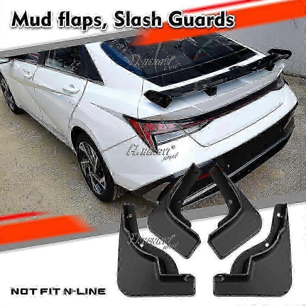 4x Splash Guard Mud Flap For Elantra I30 Sedan 2024+