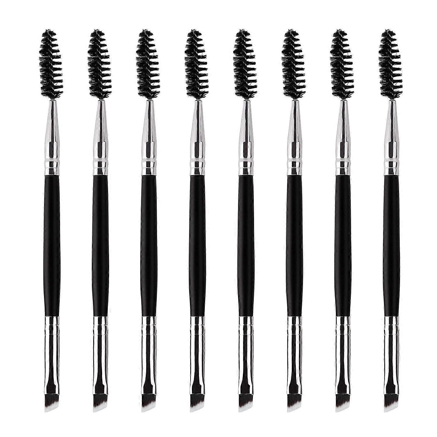 Eyebrow Brush Dual Ended 2 in 1 Angled Eyebrow Brush and Spoolie Brush M