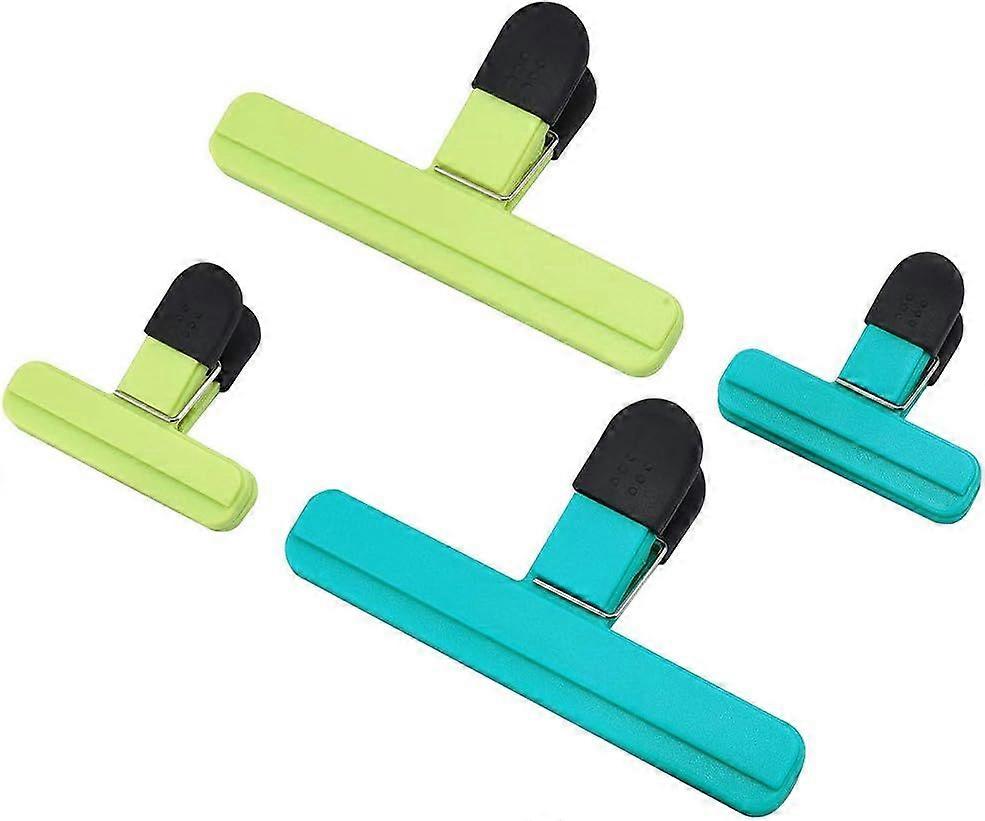 4 Plastic Bag Clips, Sealing Clips, Strong Spring Force Locking Clips for Plastic Bags Foo