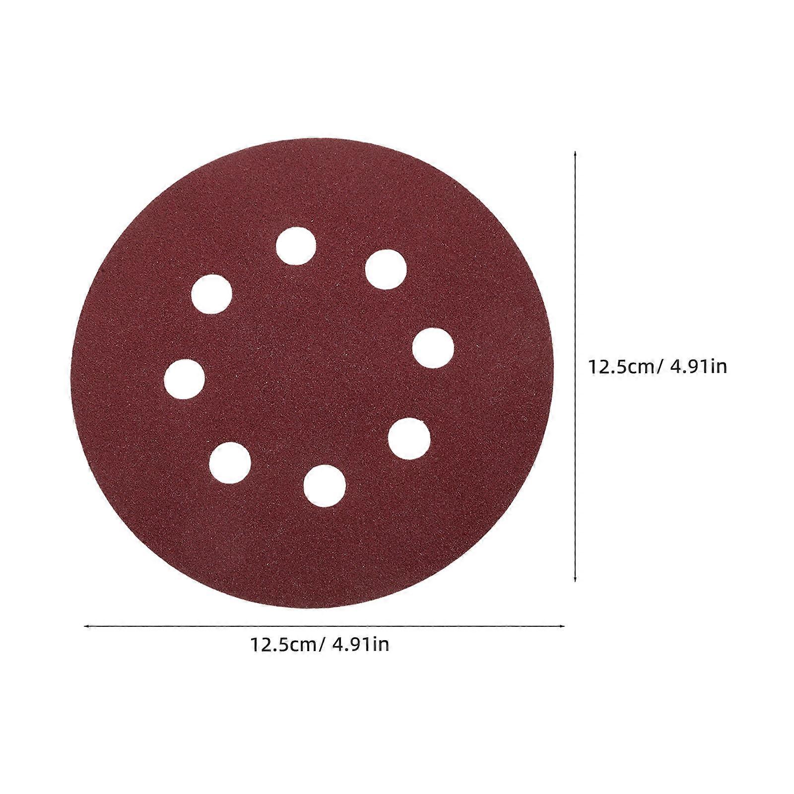 Sanding Pads Sandpaper Discs For Wood Sanding Metal Sanding Automotive Projects Velvet Material Round Shape 100Pcs