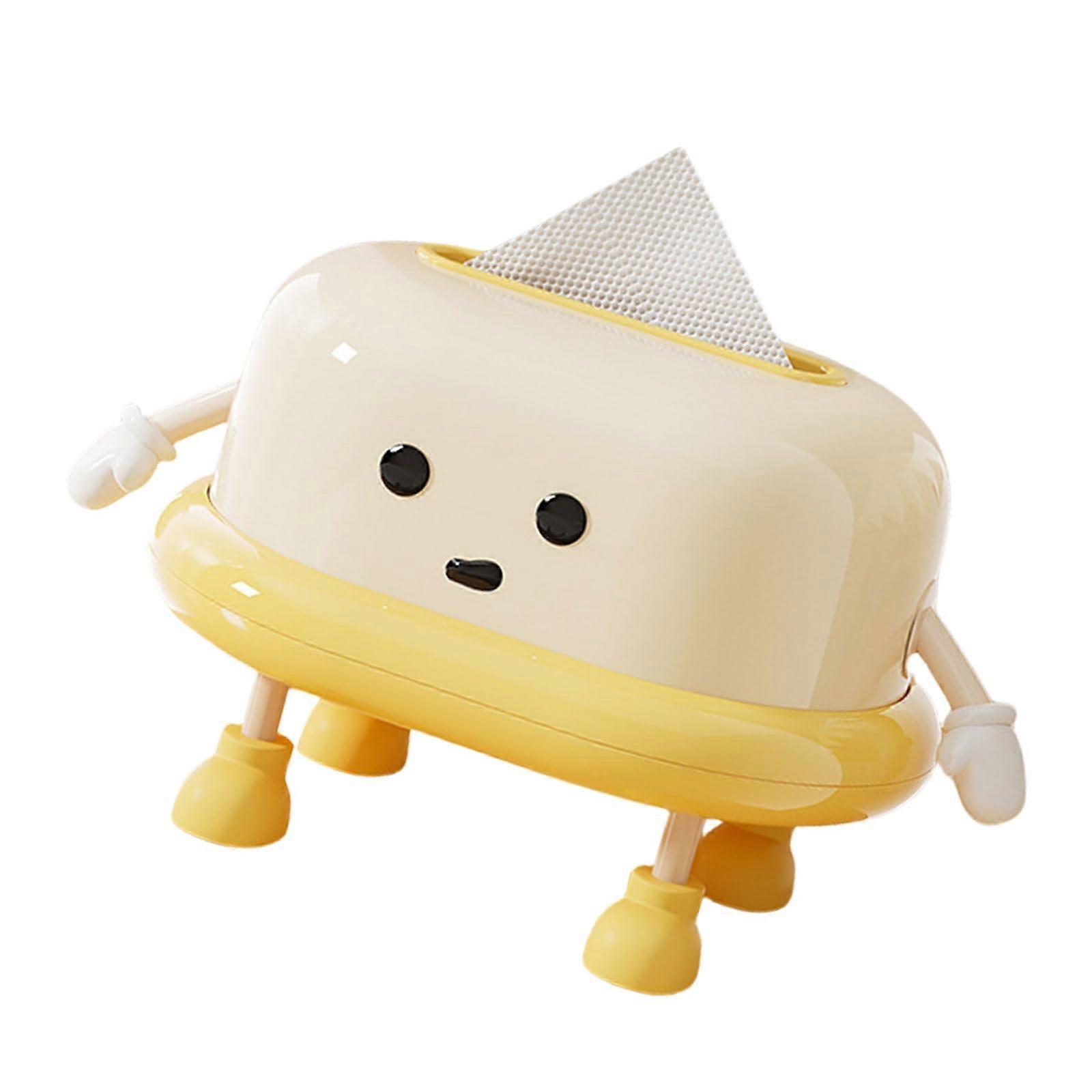 Tissue Container Paper Towel Stand Tissues Dispenser With Spring Napkin Box Standing Bathroom Tissue Box Holder