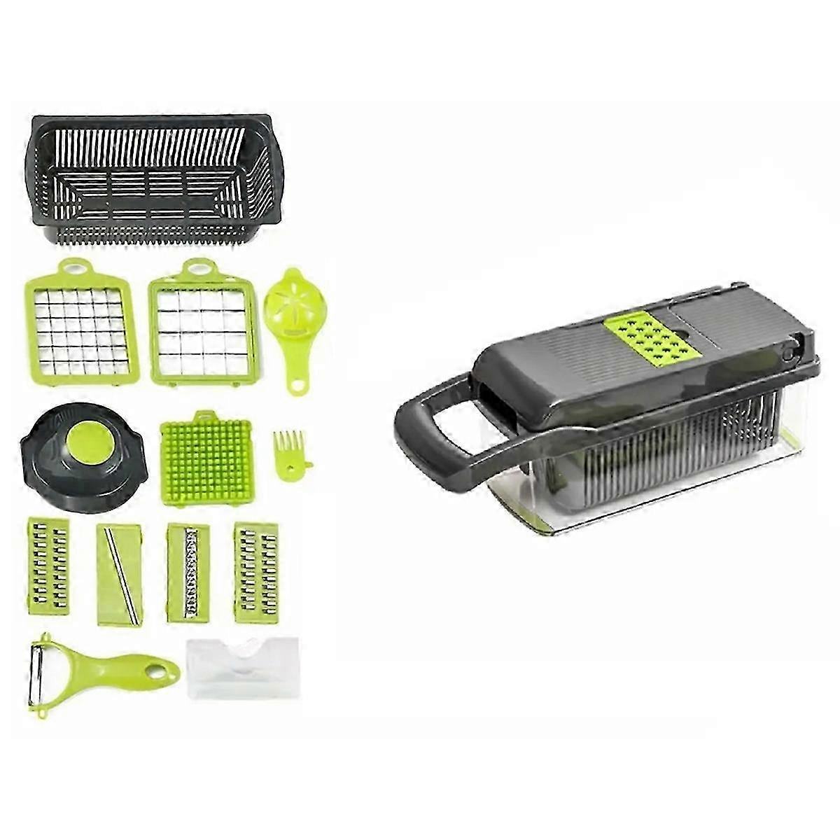16 in 1 Vegetable Cutter with Container for Kitchen Use