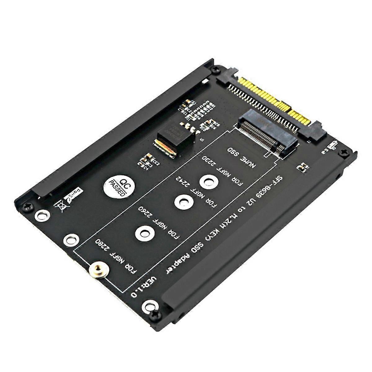 M.2 NVME Key M SSD to SFF-8639 U.2 Adapter Riser Converter with Frame Bracket Support 2230 2242 226