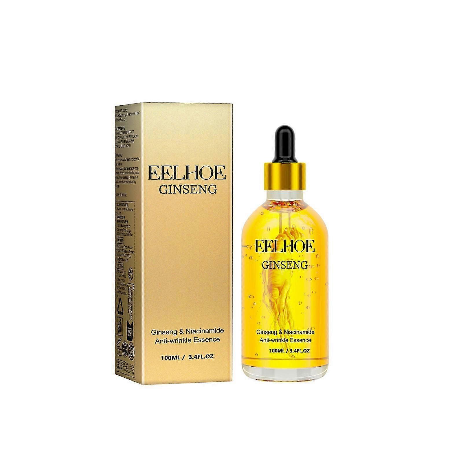 Ginseng & Niacinamide Anti-Wrinkle Essence,Visible Reduction in Wrinkles,Crow's Feet,and Sagging Skin,Reveal Radiant Revitalized Skin