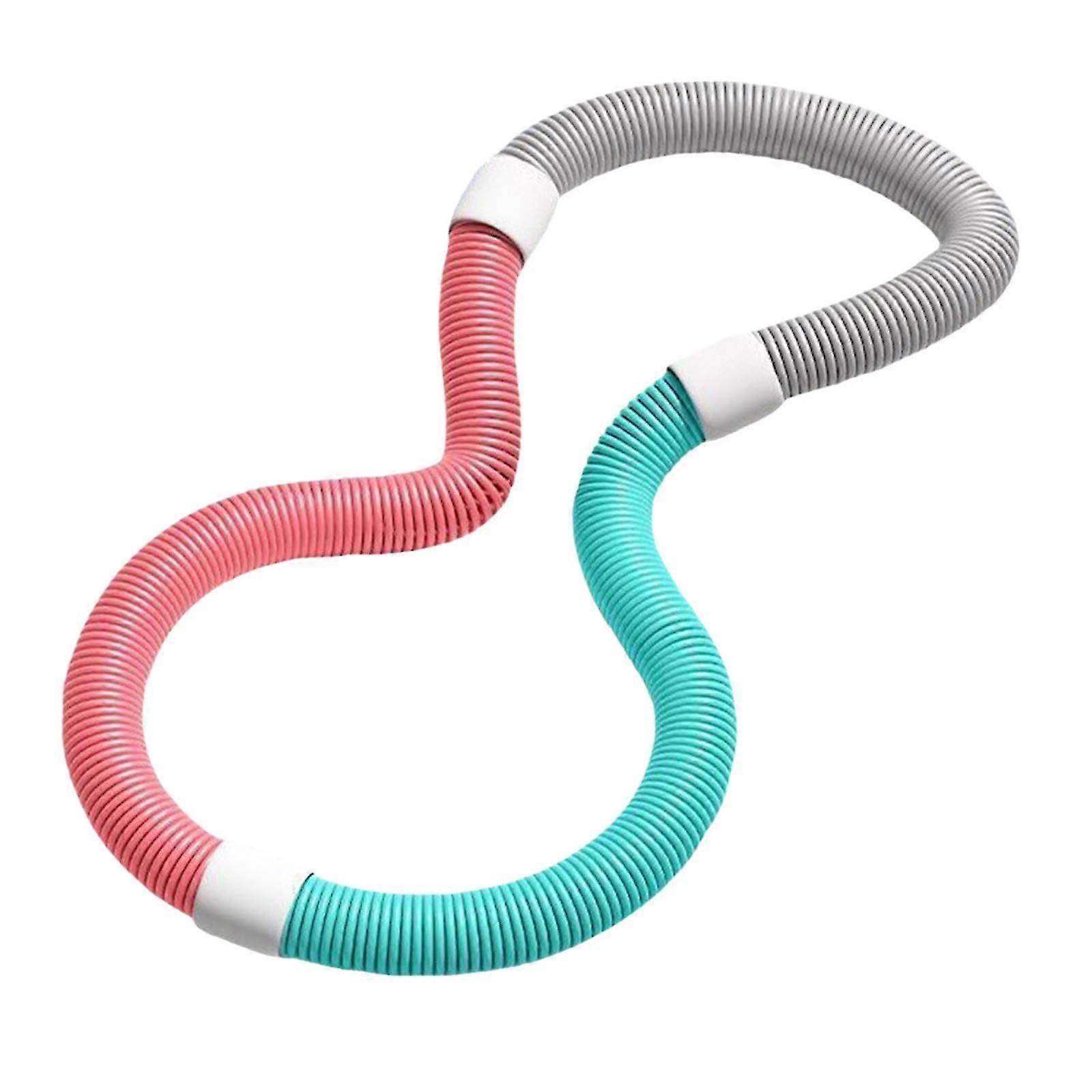 Hula Hoop for Adults, Foldable, Gymnastics Hoop for Weight Loss, Pink Green 1.3 kg