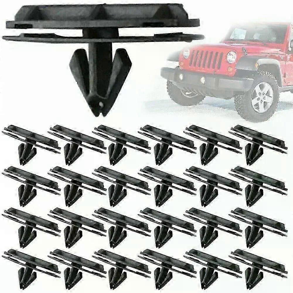 50/100pcs Jeep Wrangler Fender Flare Rocker Moulding Clips Replace Door Sill Plate Buckle 68039280-AA