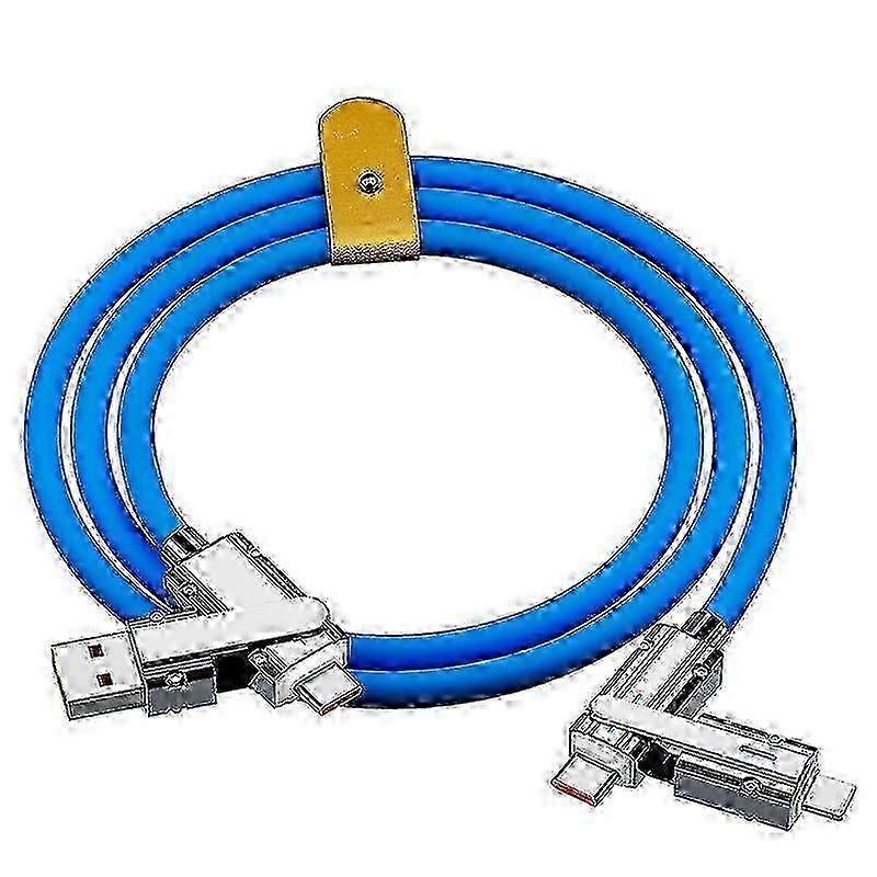 2025 1m Blue PVC USB Cable for Charging & Data