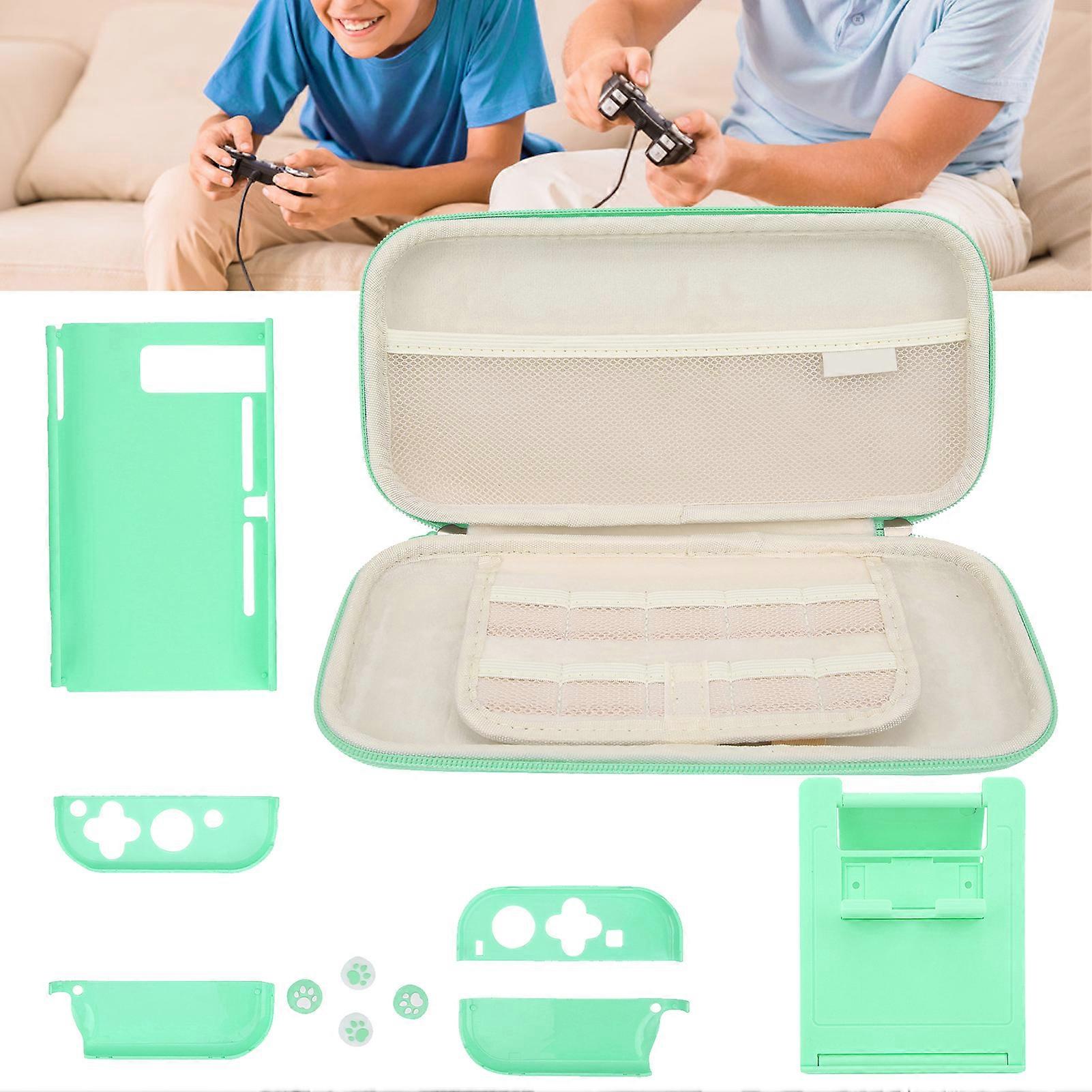 Green Plastic Game Console Screen Protector & Storage Bag for Kids