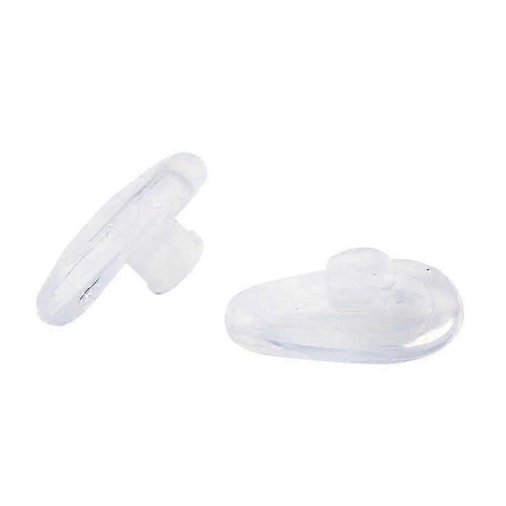 2025 Soft elliptical silicon nose pad for glasses (transparent, 5 pairs)
