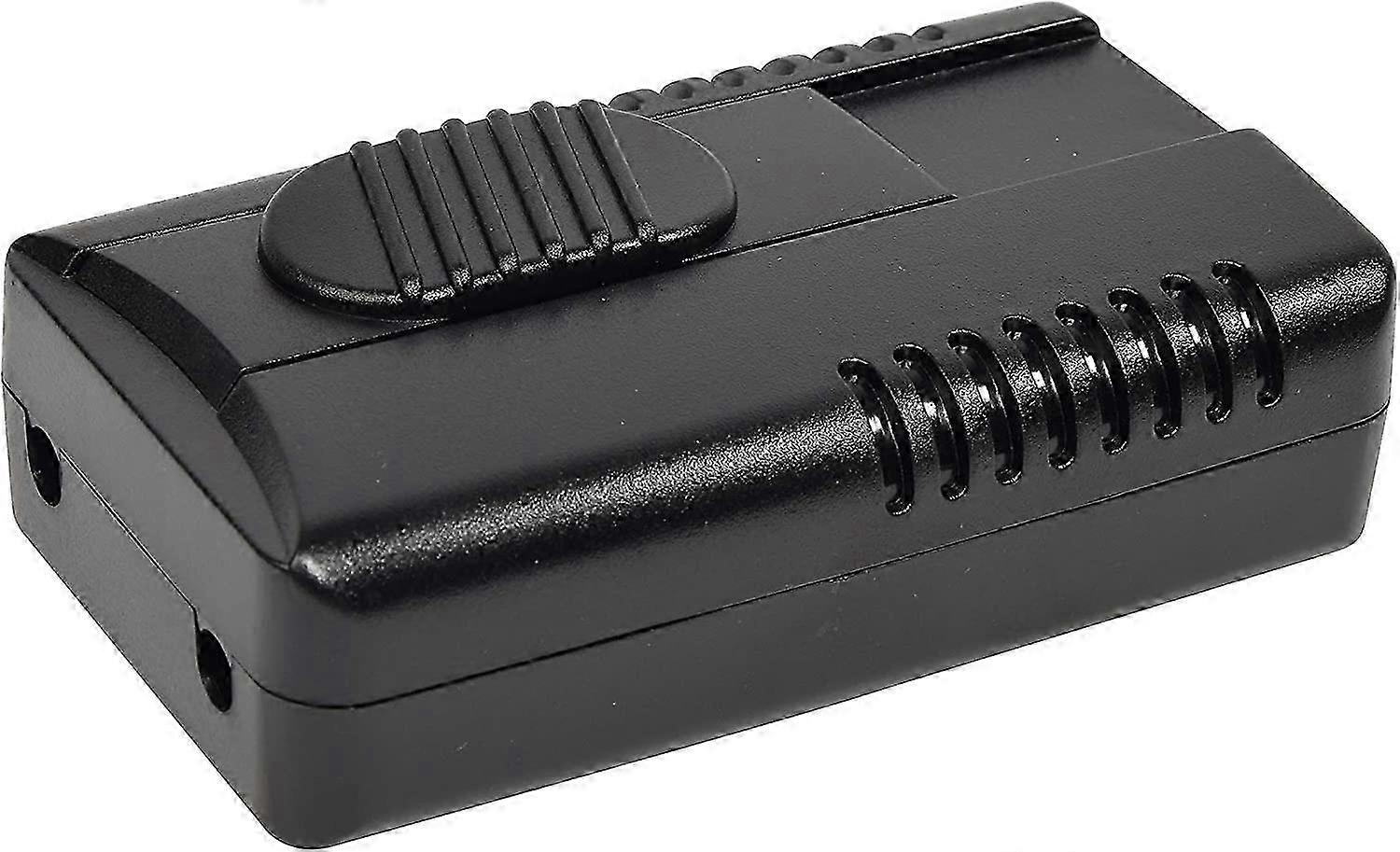 LED foot dimmer switch 150W 230V black compatible with energy efficient lights