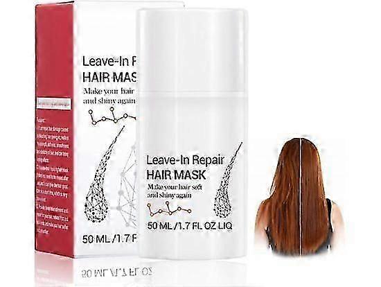 Leave-In Repair Hair Mask Treatment, טיפול במסכת שיער יבשה או פגומה, Deep Repair Hair Mask - Repair שיער חלק, מתולתל, גלי, עבה ודק