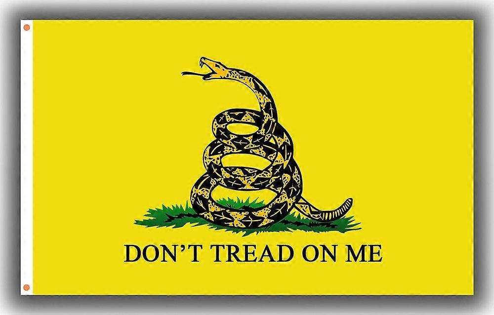 Don Tread On Me Jaune Mémorable Drapeau Extérieur Forme 103