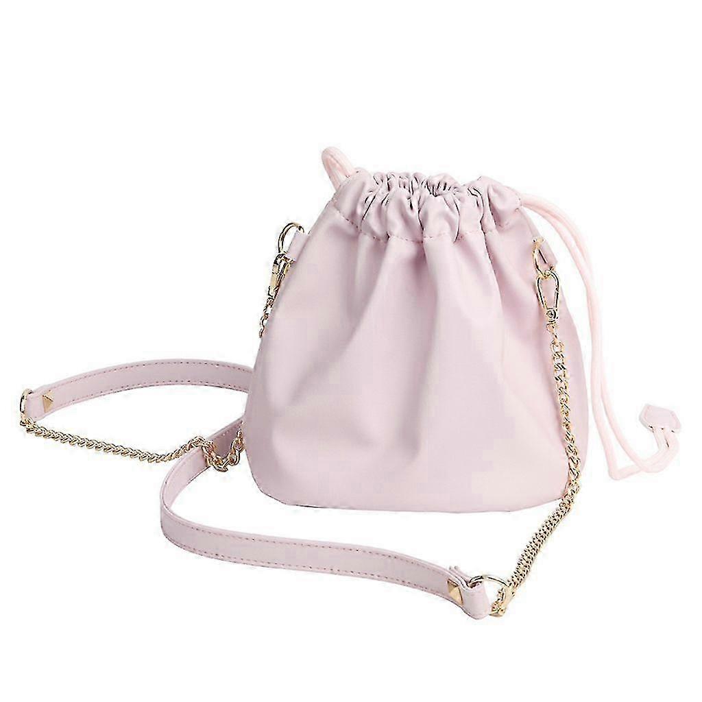 2025 PU Leather Camera Bag with Adjustable Strap, Large Capacity Drawstring Storage Pouch Portable Organizers Case Container
