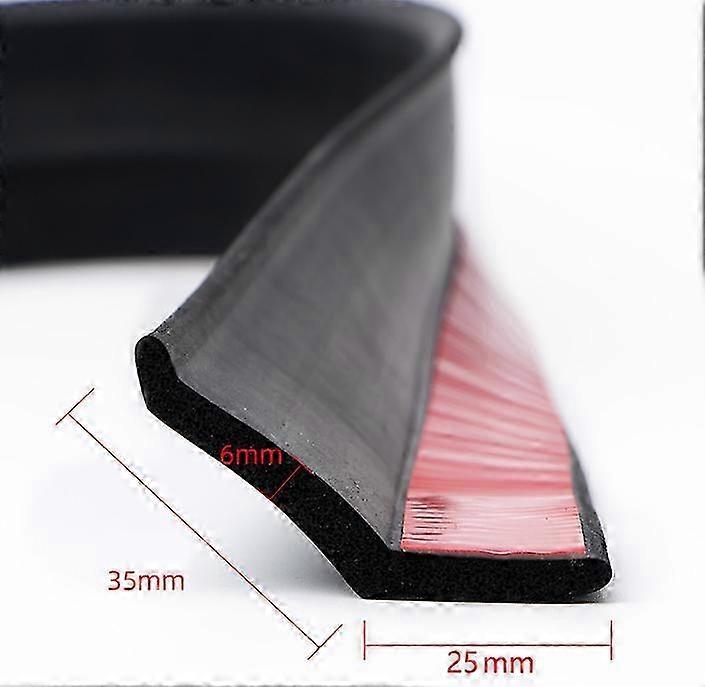 2025 Garage Door Rubber Seal Strip, 3M Multi-Function Bottom Seal with Nails, Easy Cut