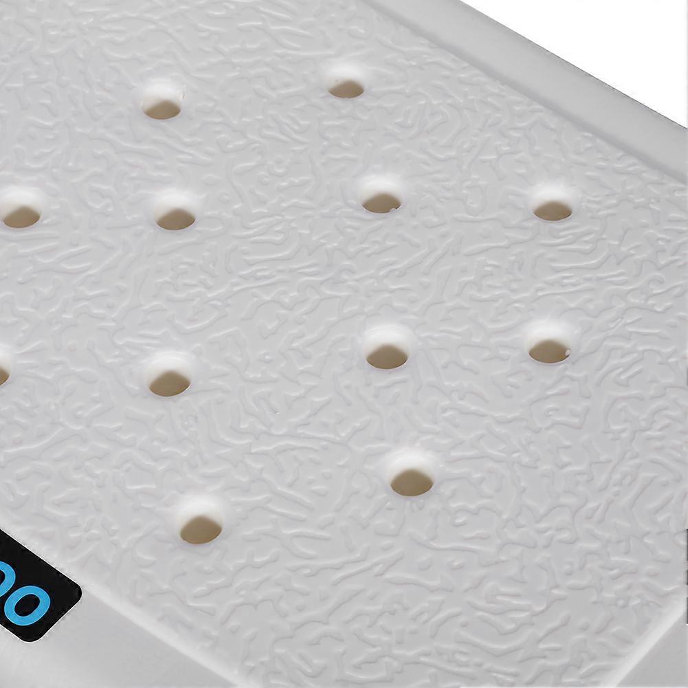 Adjustable Height Rectangular Shower Stool Seat, 80kg Load Capacity