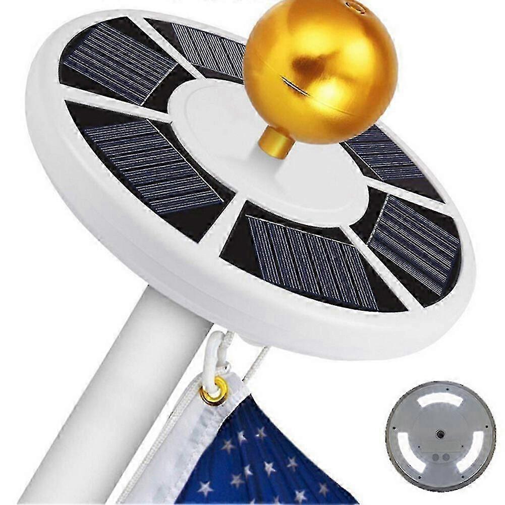 Solar Flag Pole Light Flag Pole Lighting For 15 To 25 Ft Flag Pole Topper 42 Led