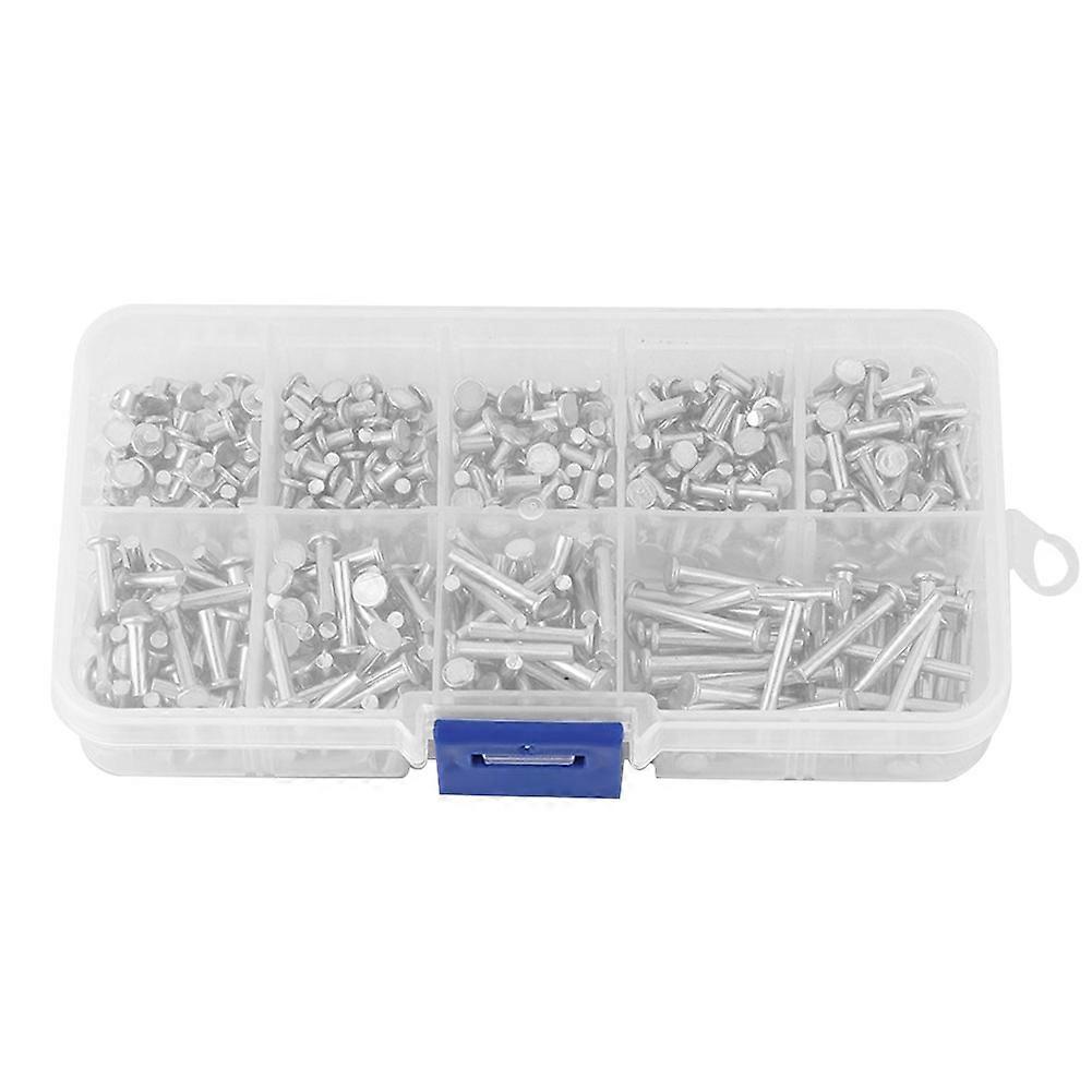 Features:
1. It is a rivet set which includes some different size rivets, can meet different using n