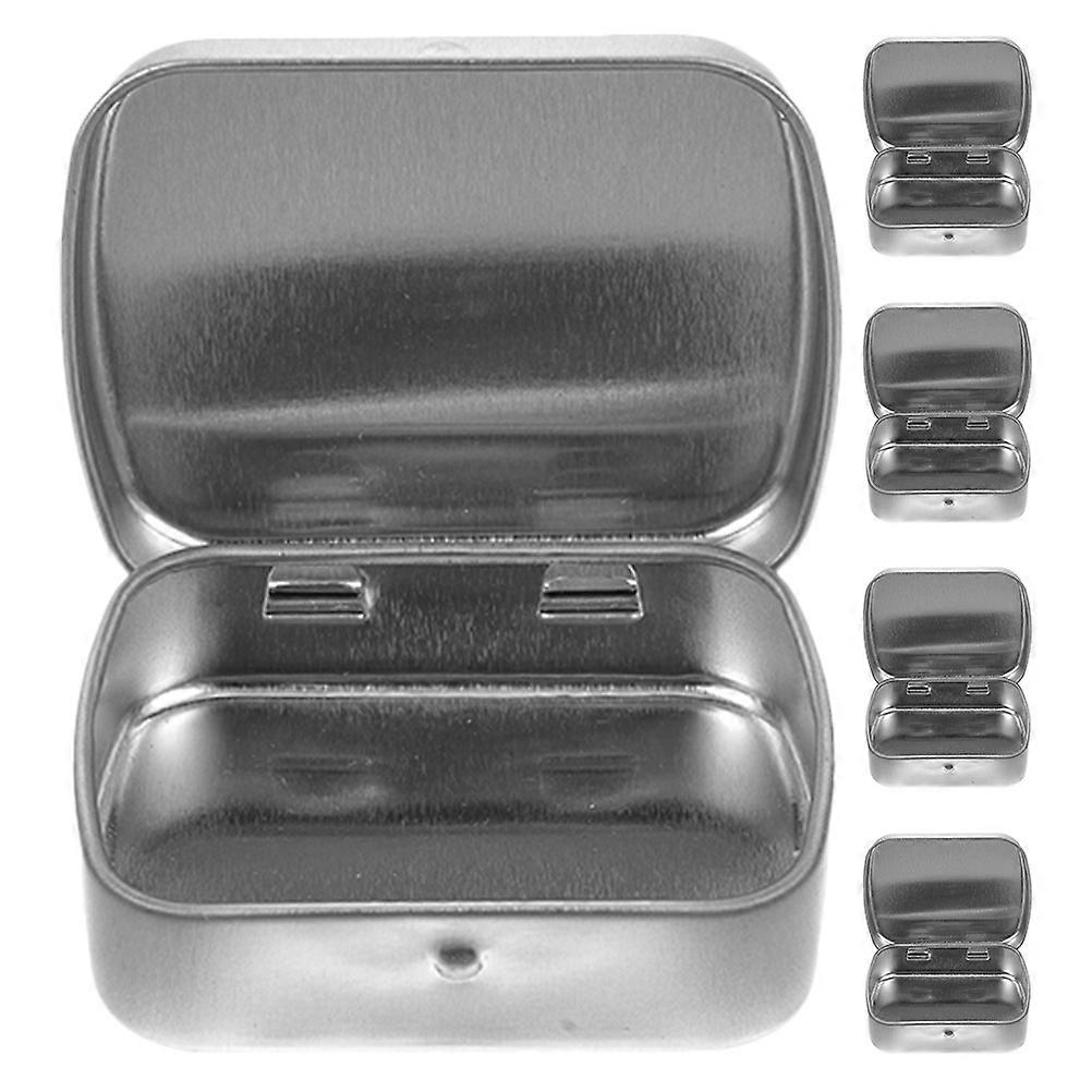 Mini Storage Box Metal Rectangular Tin for Storage 25Pcs