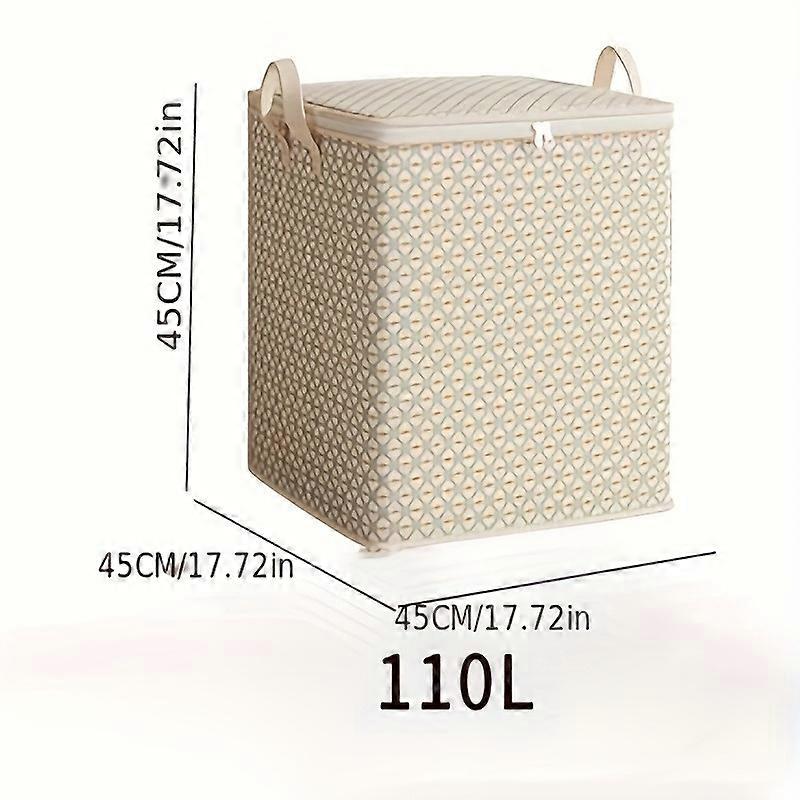 Extra-Large 220-Litre Fabric Storage Box for Quilts, Sheets, Clothes, and Underwear - Portable, Lightweight,and Easy to Carry