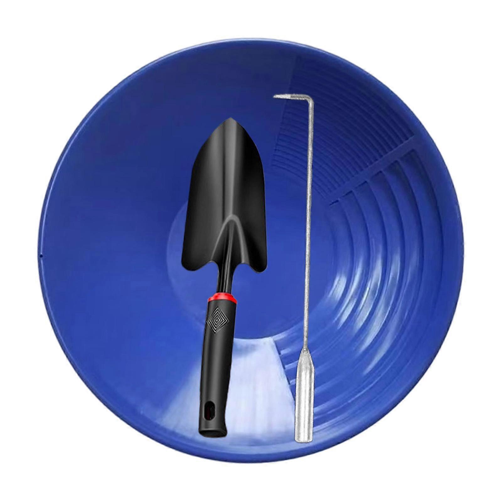 Gold Panning Kit with Trowel and Hook 35cm for Easier Mining Double