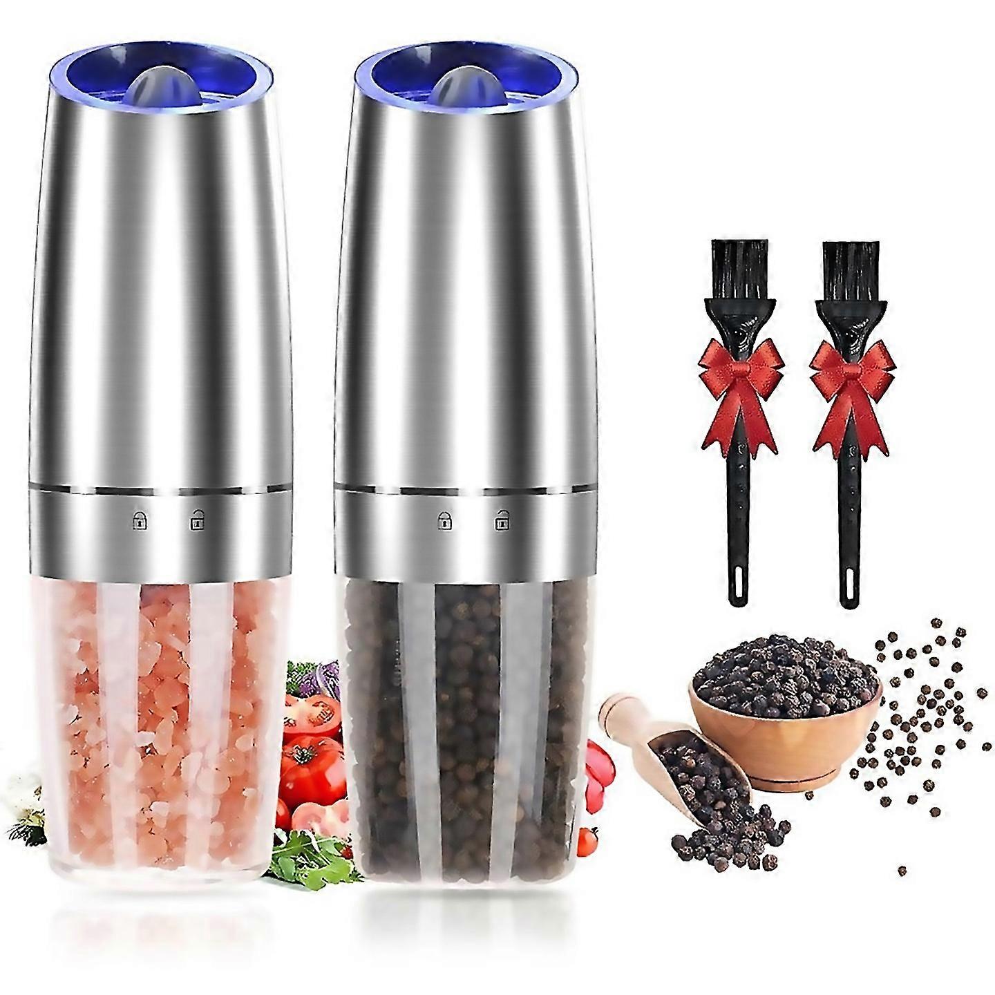 For Electric Salt And Pepper Grinder Set Battery Powered
