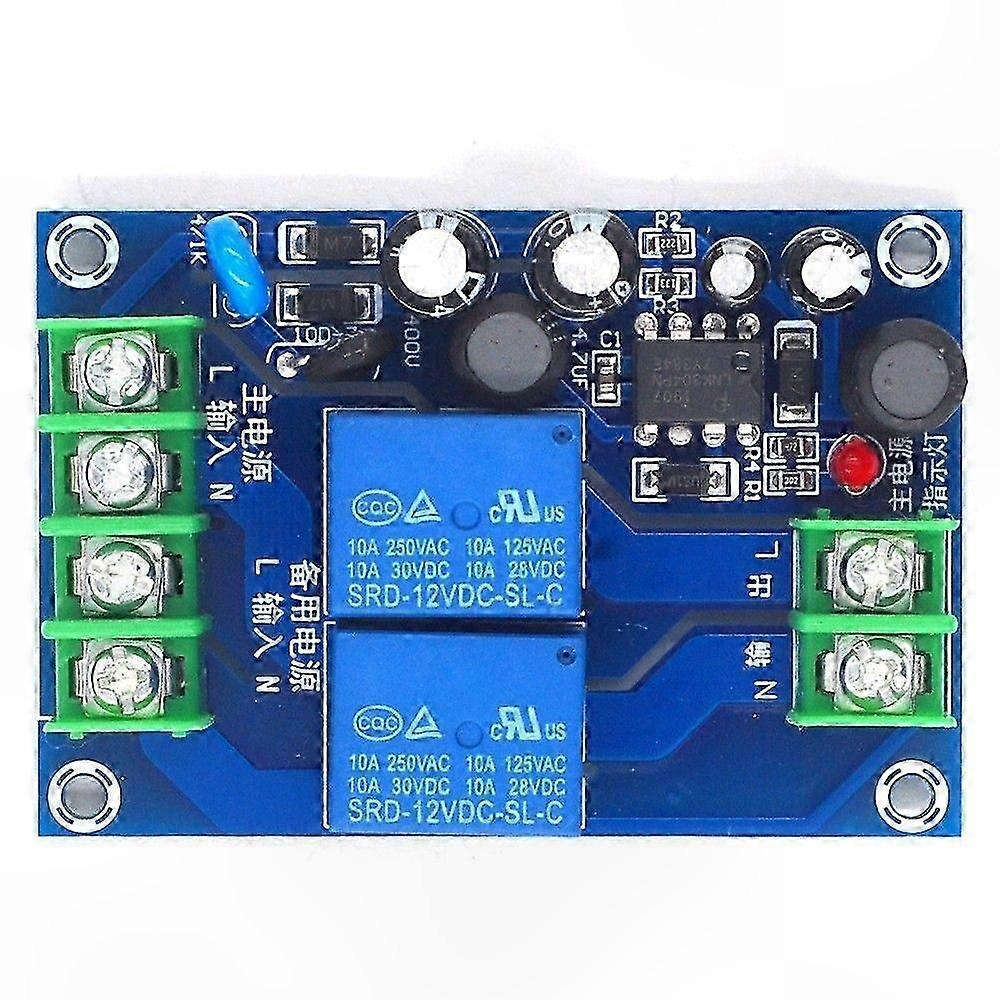 Automatic Transfer Switch Module, 220V Dual Input Single Output, 10A Two-Way Power Backup Solution
