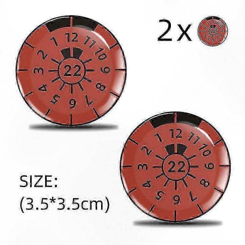 3D Gel Sticker Plate Seals with Certification Emblems - Set of 2