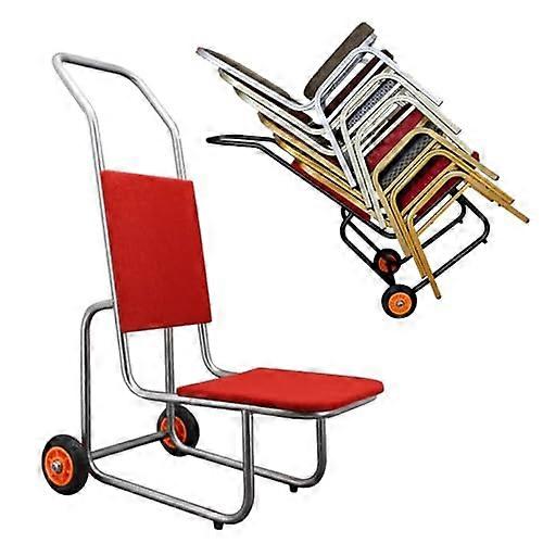 Commercial Chair Dolly Cart HeavyDuty Transport Trolley For FlatStack Chairs Plastic And Wood Storage And Moving