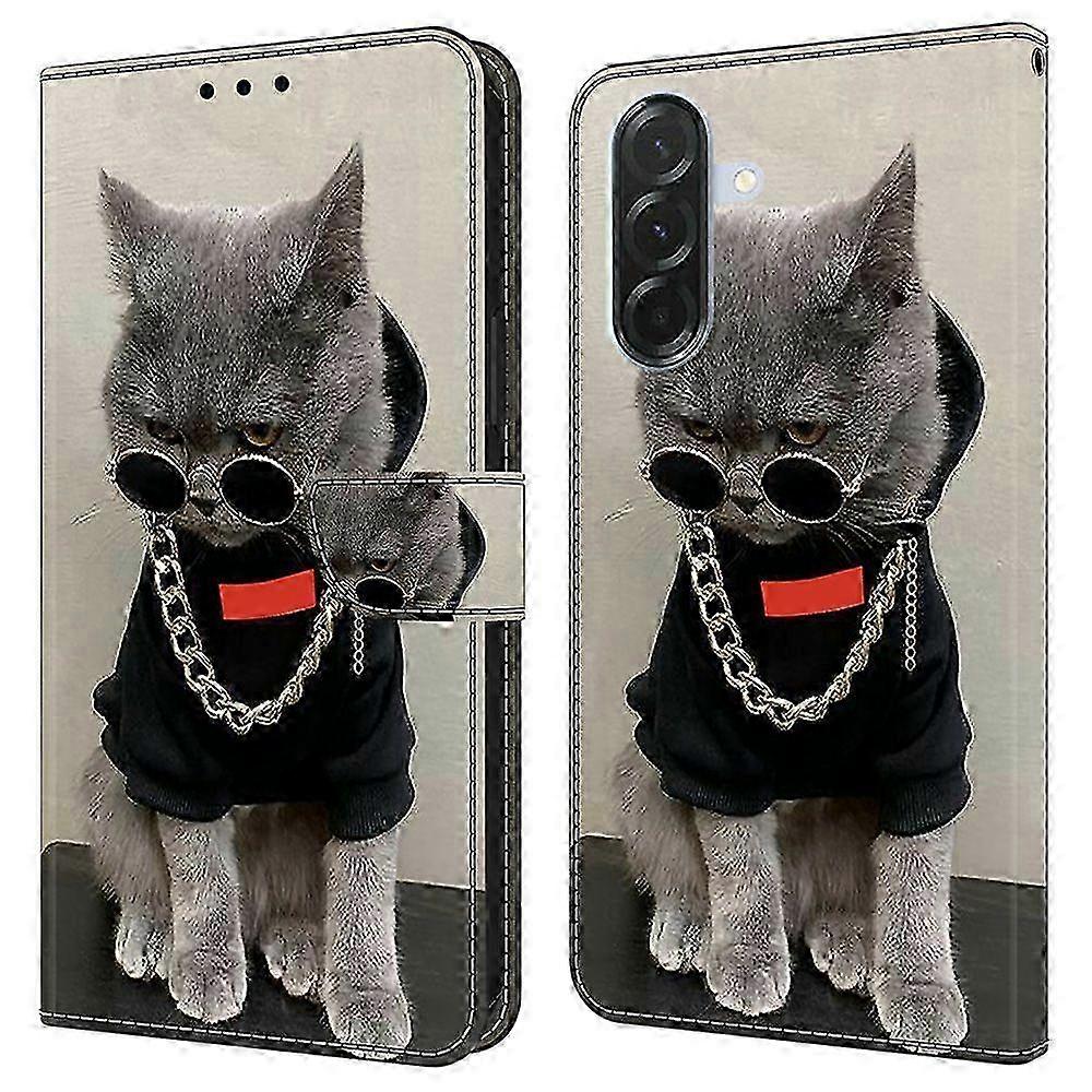 For Samsung Galaxy A56 5G Leather Case Pattern Printing Wallet Stand Flip Phone Cover 2025