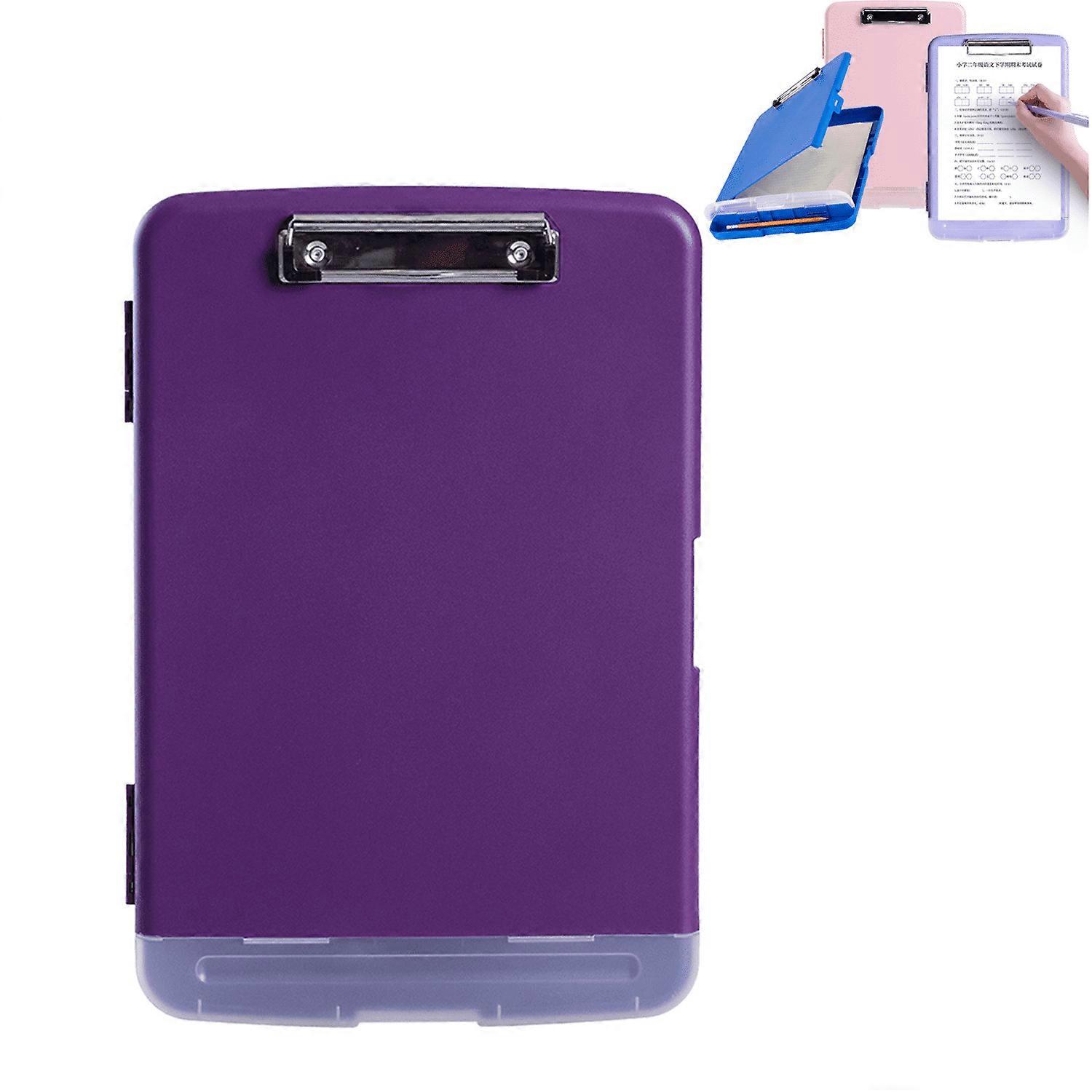 Xhegex Clipboard with Storage, A4 Binder Clipboards compatible with School & Office, Pen Holder, Low Profile Clip, Side-Opening Folder