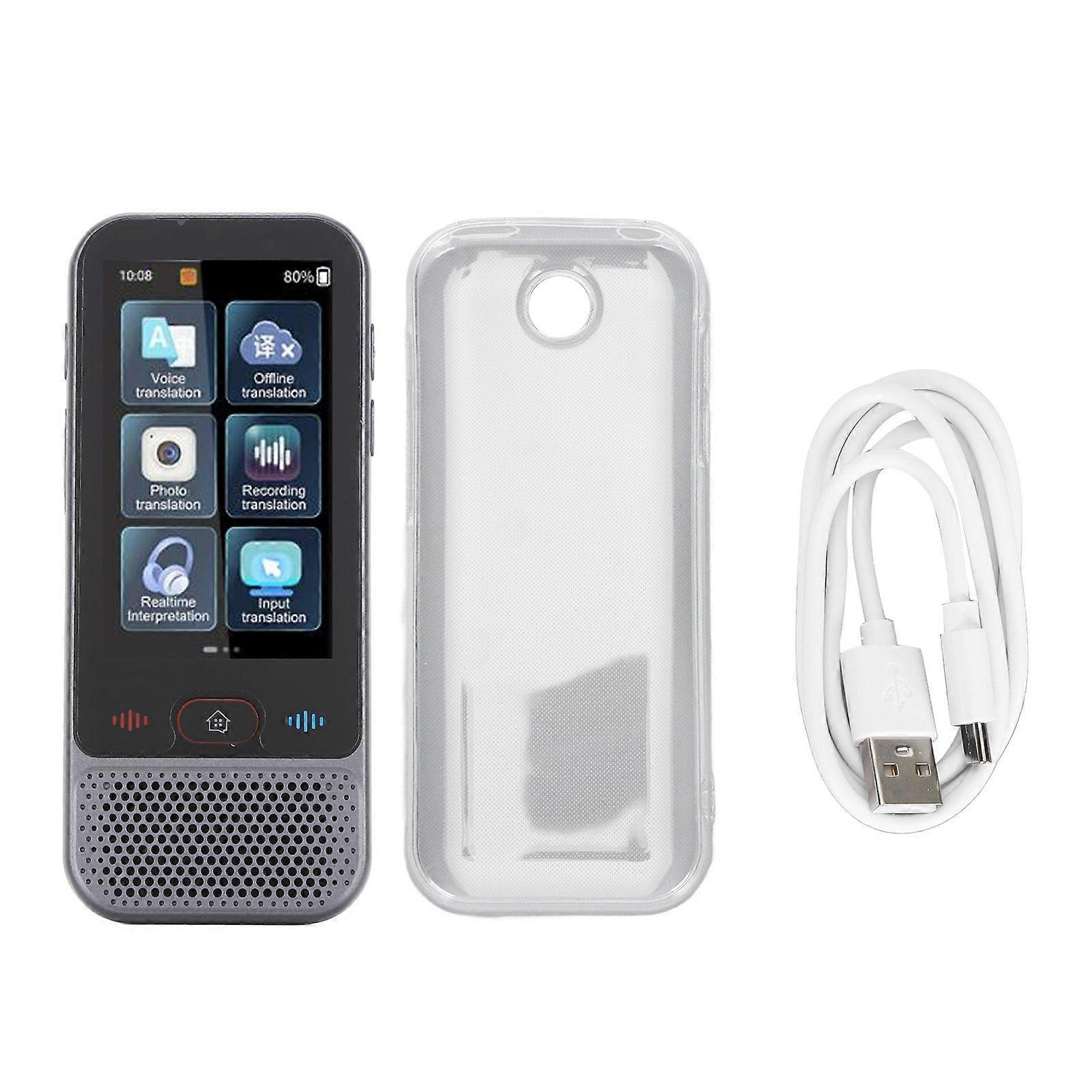 AI Intelligent Translator 139 Languages Online Translation High Accuracy Noise Reduction Touchscreen Language Translator Device