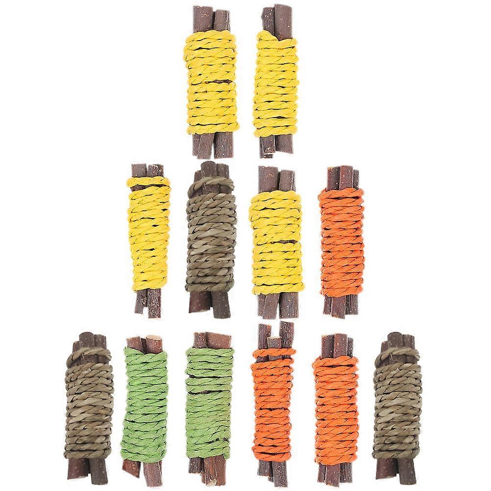 Small Pet Teething Toys 36Pcs Bunny Chew Toys Rabbit Chew Sticks