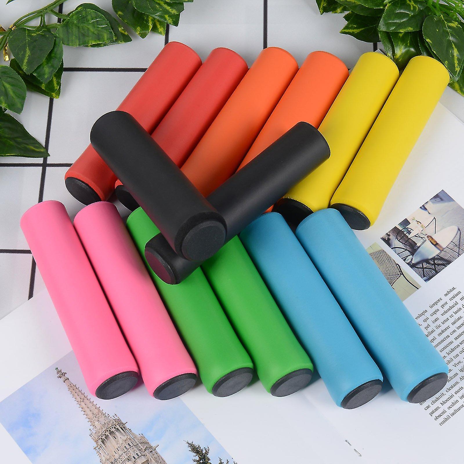 Bicycle Handlebar Grips Decor Silicone Bicycle/mountain Bike Handlebar Grips And End Plugs