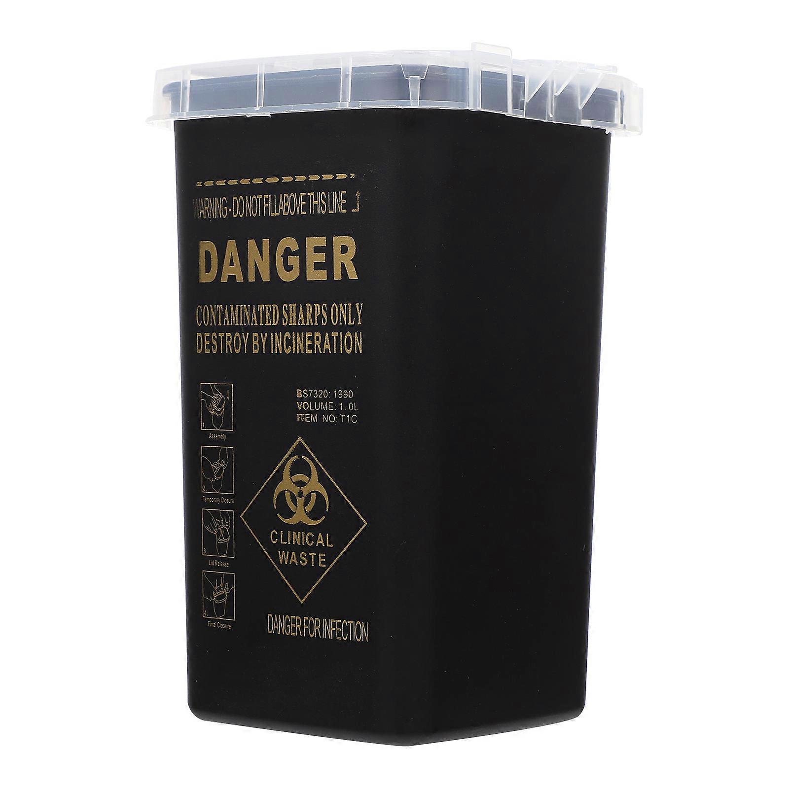 Sharps Disposal Container Storage Case for Secure Collection 4Pcs