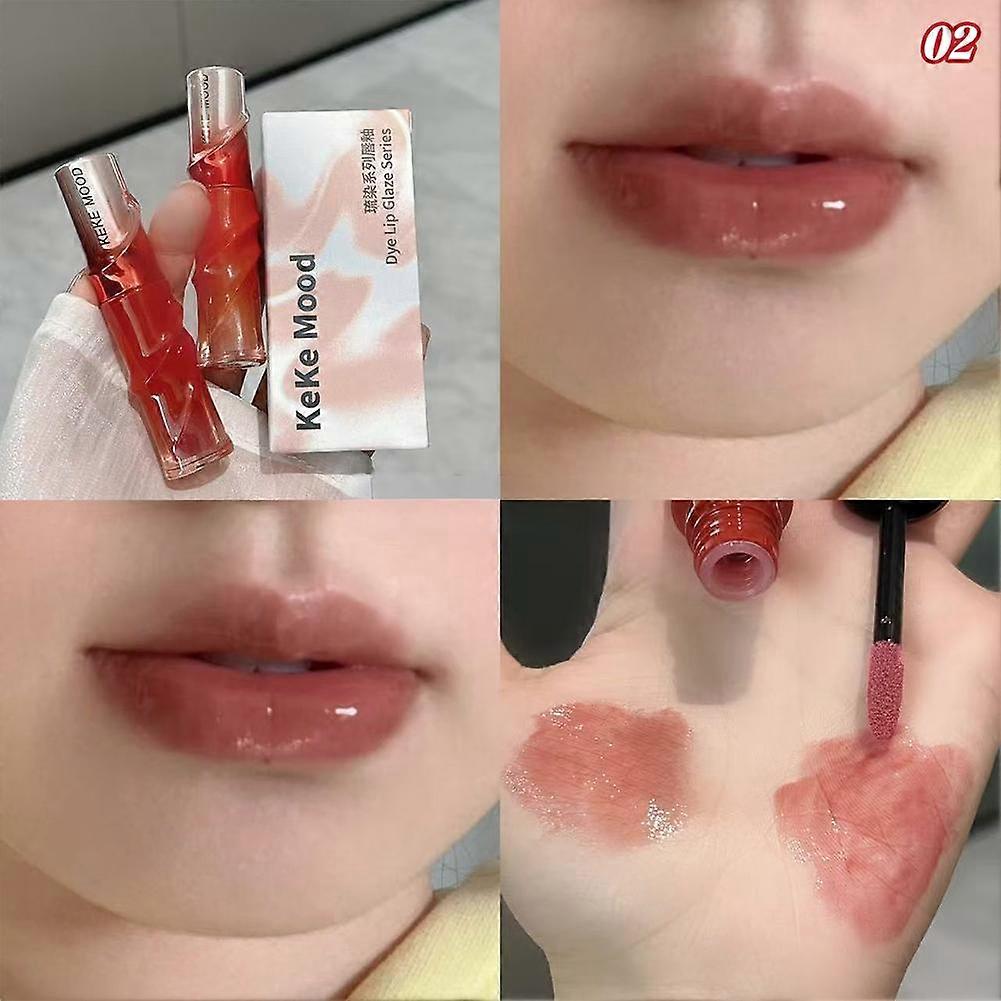 Nude Mirrored Lip Gloss with Shimmer Plumping Effect Moisturizing Non-Sticky Formula for Everyday and Evening Wear