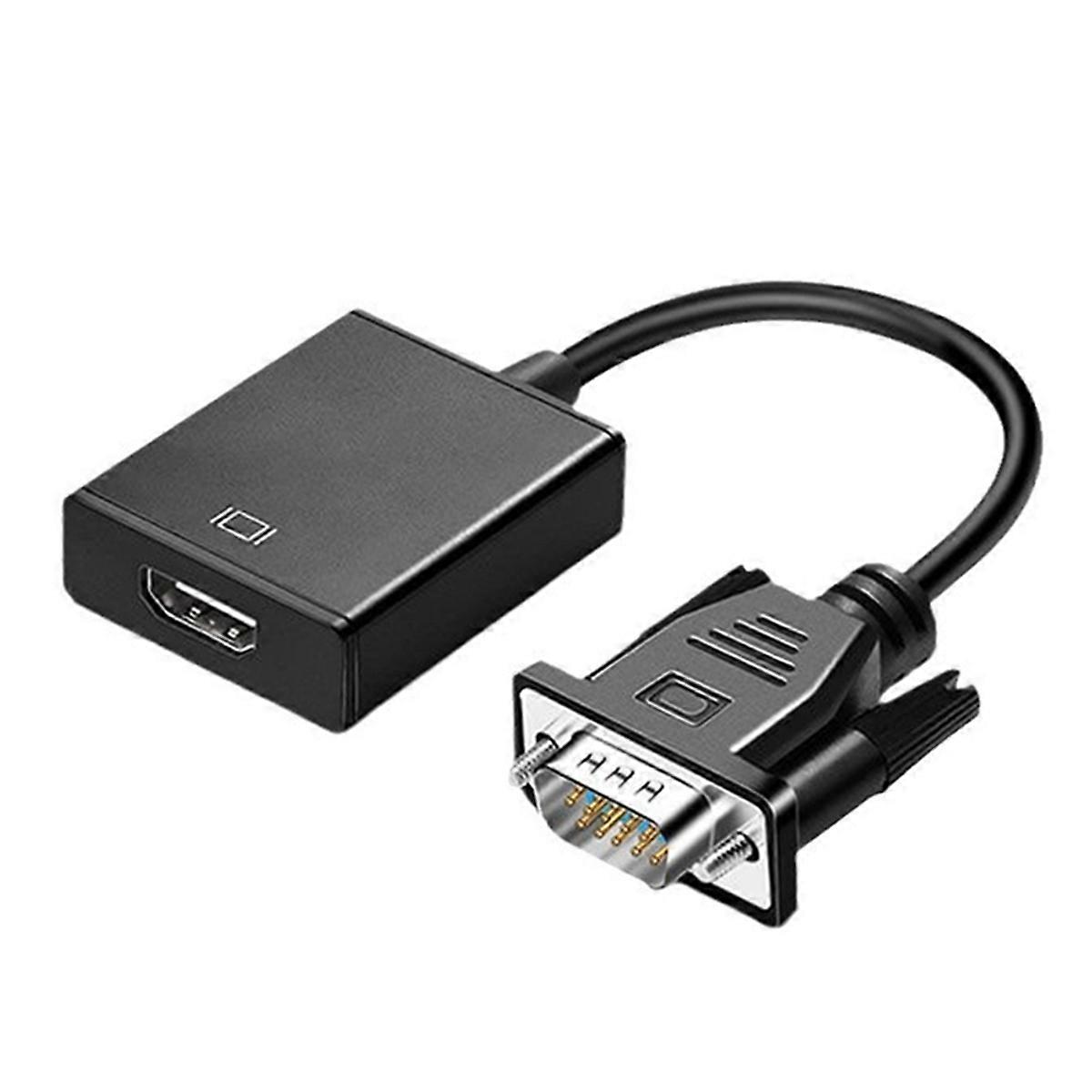 VGA to -Compatible Adapter Converter with Audio and Power AV Converters for PC, /, Set Top Box, TV,