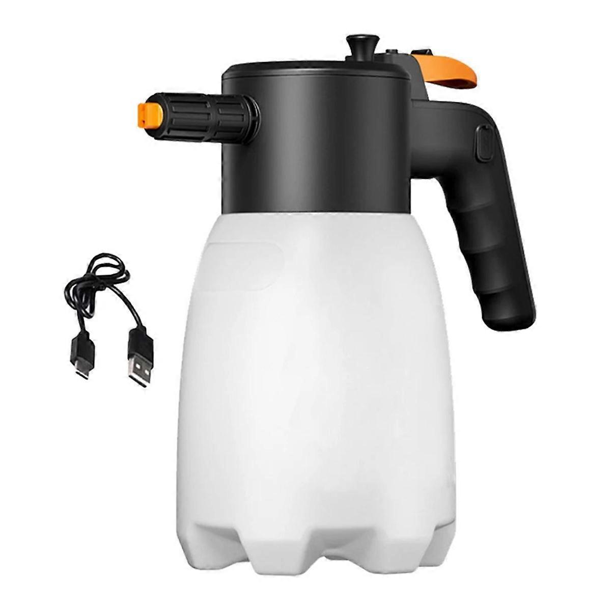Handheld Electric Foam Sprayer 1.7L USB Rechargeable Foam Sprayer Snow Foam Cannon Car Wash Sprayer