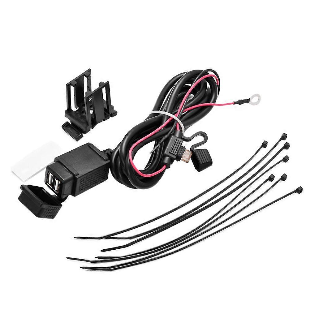 2.1a Motorcycle Charger Waterproof Dual USB Port Power Socket 3Pcs
