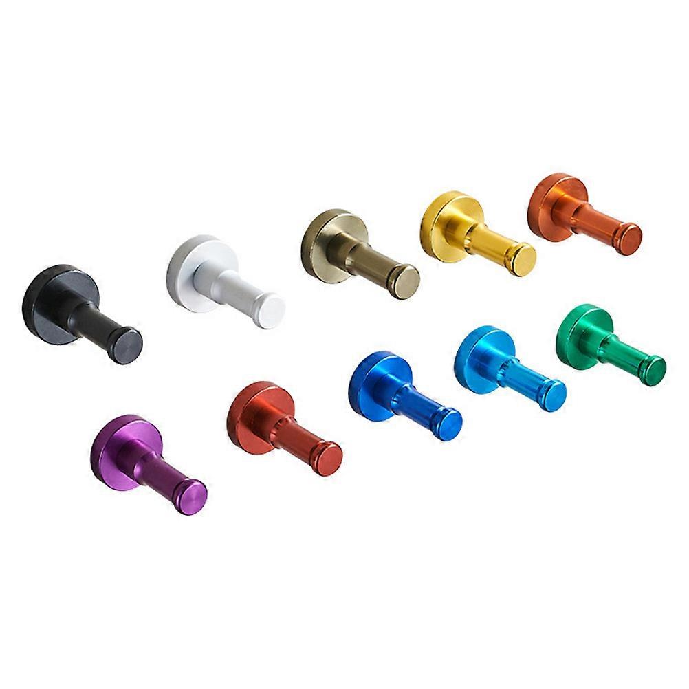 Modern Design Coat Towel Hooks For Bathroom Home Decor 5.3x3.2x1.6cm Easy Assembly Rust Resistant 10Pcs