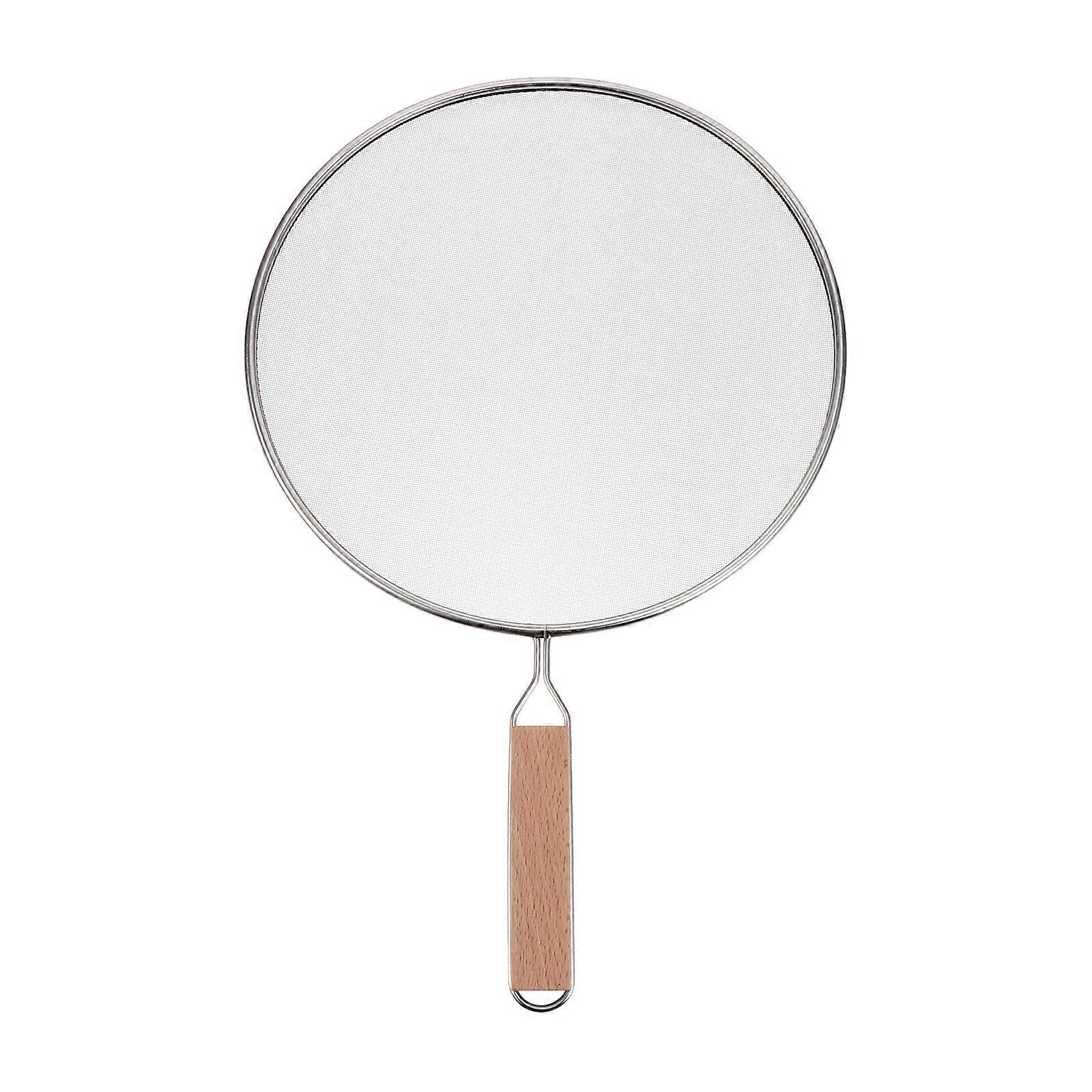 Oil Splatter Guard Pot Splatter Screen for Home Use 2Pcs Silver Cooking Tool