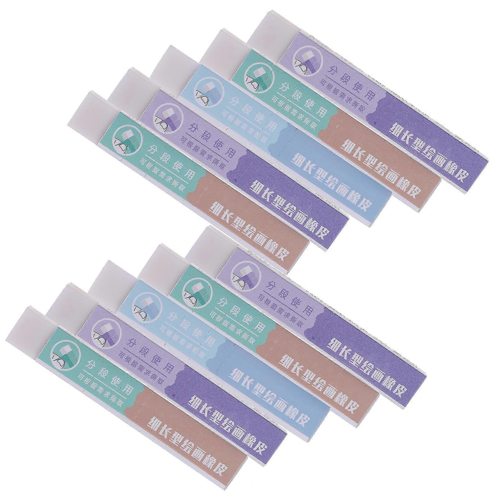 Rubber Eraser for Students Pencil Eraser Multi Color 10Pcs Set