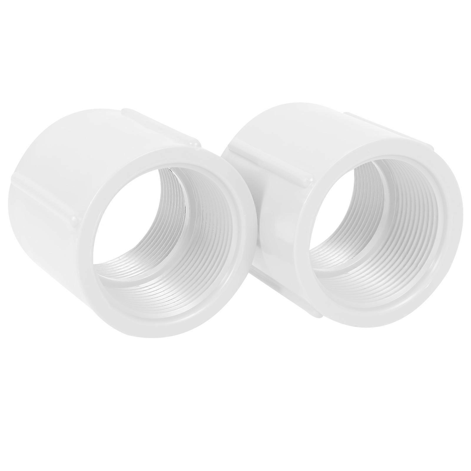 White PVC Pipe Adapter Connector for Pipe 10Pcs Threaded Fitting Set