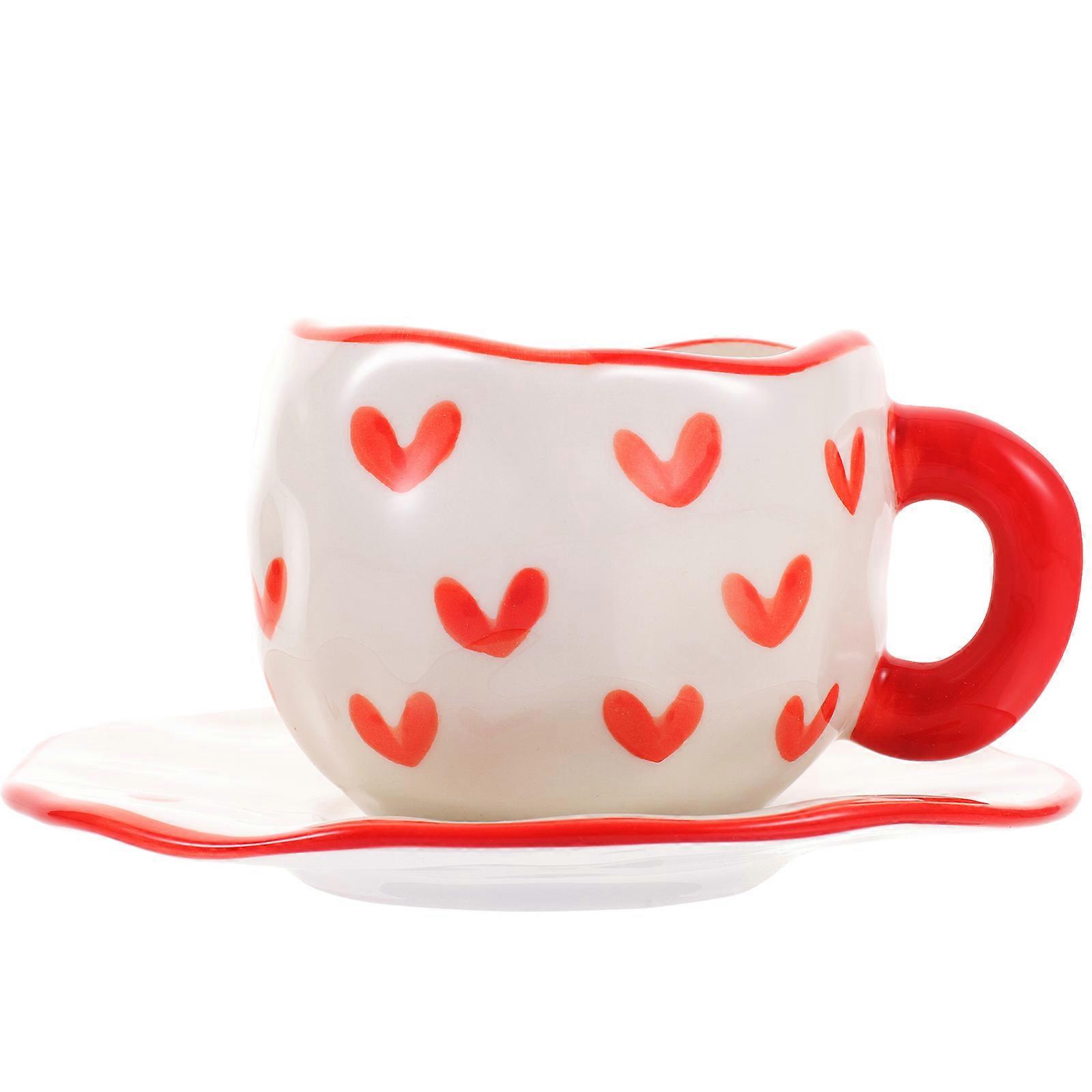 Daily Use Coffee Cup Set With Unique Design Ideal For Tea Time Or Breakfast In Households With Dishwasher Safe Feature 3Pcs